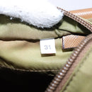 PRADA Shoulder Bag Nylon Brown Silver Auth 137514-10