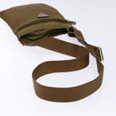 PRADA Shoulder Bag Nylon Brown Silver Auth 137514-7