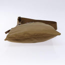 PRADA Shoulder Bag Nylon Brown Silver Auth 137514-5