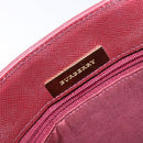 BURBERRY Nova Check Hand Bag Canvas Beige Gold Auth 137524-14