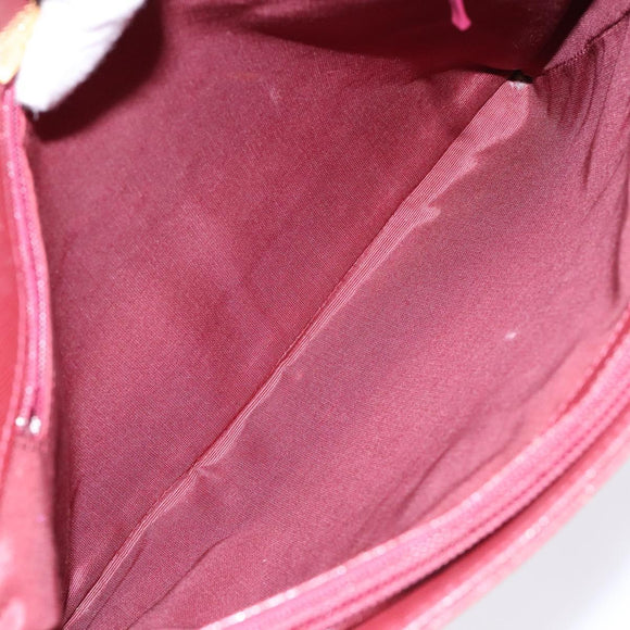 BURBERRY Nova Check Hand Bag Canvas Beige Gold Auth 137524