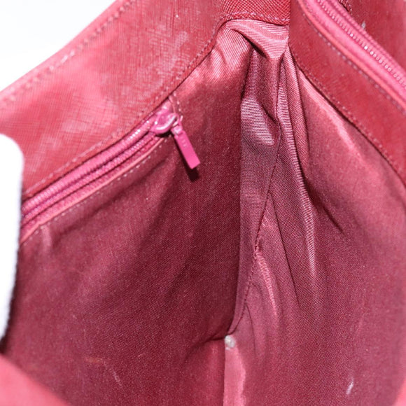 BURBERRY Nova Check Hand Bag Canvas Beige Gold Auth 137524