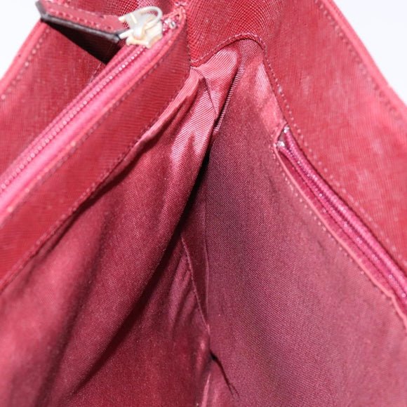 BURBERRY Nova Check Hand Bag Canvas Beige Gold Auth 137524