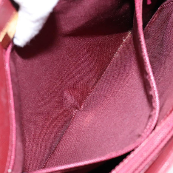 BURBERRY Nova Check Hand Bag Canvas Beige Gold Auth 137524