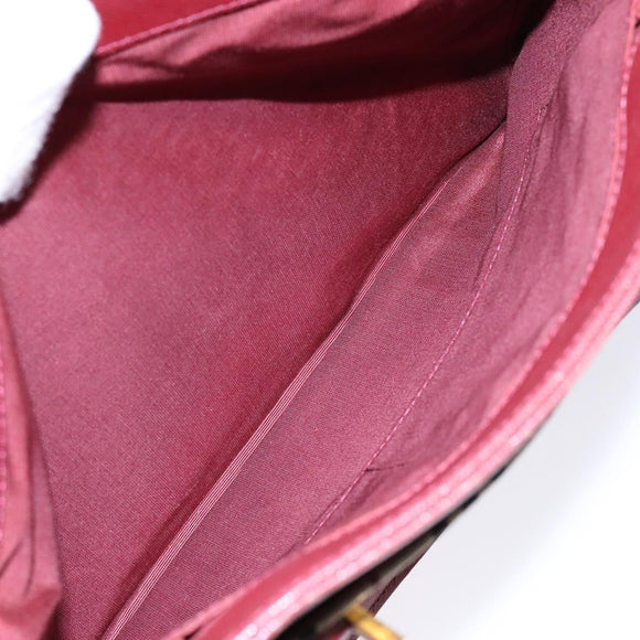 BURBERRY Nova Check Hand Bag Canvas Beige Gold Auth 137524