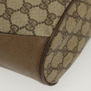 GUCCI GG Supreme Web Sherry Line Shoulder Bag PVC Beige 14 02 034 Auth 137535-14