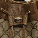 GUCCI GG Supreme Web Sherry Line Shoulder Bag PVC Beige 14 02 034 Auth 137535-17