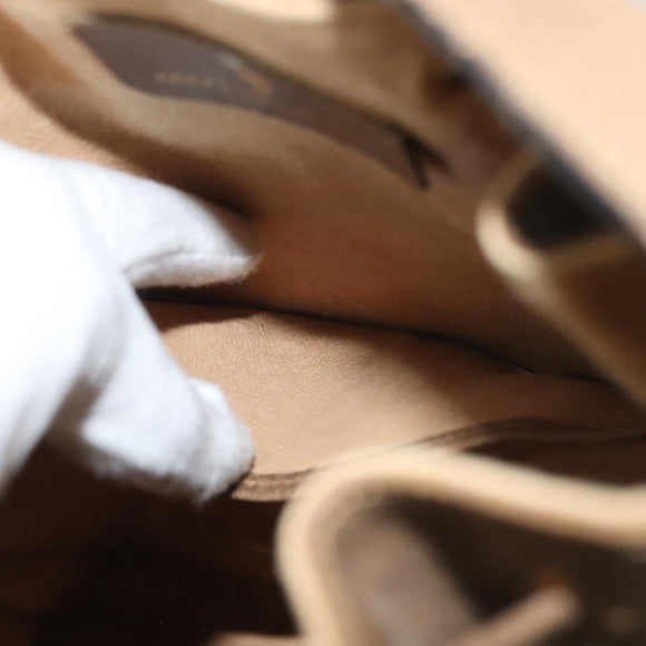 GUCCI GG Supreme Web Sherry Line Shoulder Bag PVC Beige 14 02 034 Auth 137535