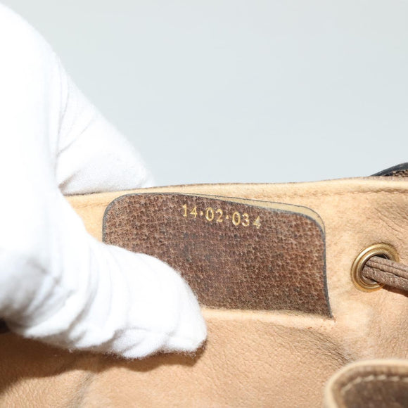 GUCCI GG Supreme Web Sherry Line Shoulder Bag PVC Beige 14 02 034 Auth 137535