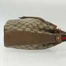GUCCI GG Supreme Web Sherry Line Shoulder Bag PVC Beige 14 02 034 Auth 137535-3