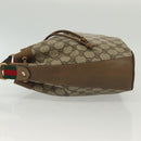 GUCCI GG Supreme Web Sherry Line Shoulder Bag PVC Beige 14 02 034 Auth 137535-4