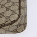 GUCCI GG Supreme Shoulder Bag PVC Beige Gold 114291 Auth 137544-11