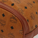 MCM Logogram Vicetos Shoulder Bag PVC Leather Brown Gold Auth 137547-11