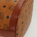 MCM Logogram Vicetos Shoulder Bag PVC Leather Brown Gold Auth 137547-12