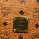 MCM Logogram Vicetos Shoulder Bag PVC Leather Brown Gold Auth 137547-14