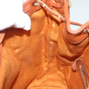 MCM Logogram Vicetos Shoulder Bag PVC Leather Brown Gold Auth 137547-20