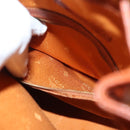 MCM Logogram Vicetos Shoulder Bag PVC Leather Brown Gold Auth 137547-21