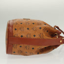 MCM Logogram Vicetos Shoulder Bag PVC Leather Brown Gold Auth 137547-4