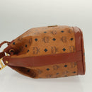 MCM Logogram Vicetos Shoulder Bag PVC Leather Brown Gold Auth 137547-5