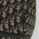 Christian Dior Trotter Canvas Hand Bag Navy Silver Auth 137549-13