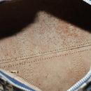 Christian Dior Trotter Canvas Hand Bag Navy Silver Auth 137549-14