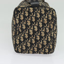 Christian Dior Trotter Canvas Hand Bag Navy Silver Auth 137549-4