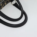 Christian Dior Trotter Canvas Hand Bag Navy Silver Auth 137549-7