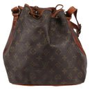 LOUIS VUITTON Monogram Petit Noe Shoulder Bag M42226 LV Auth 137554-2