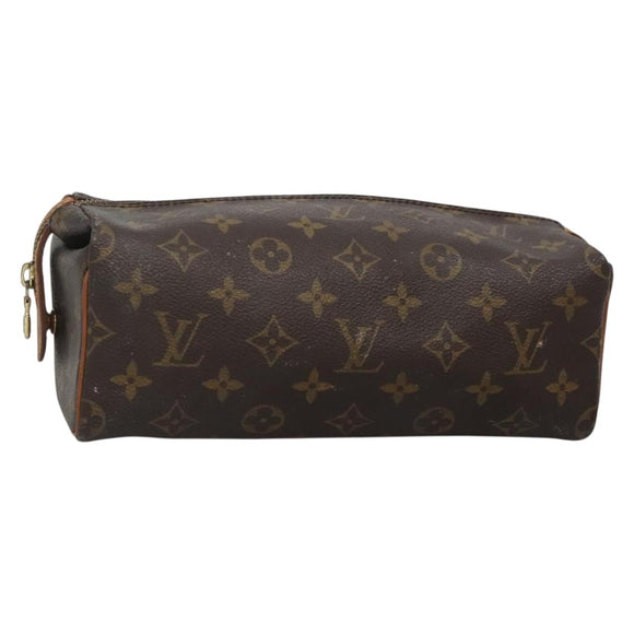 LOUIS VUITTON Monogram Trousse Patte Pression Cosmetic Pouch M47636 Auth 137557