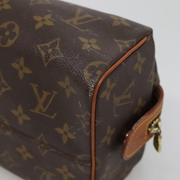 LOUIS VUITTON Monogram Trousse Patte Pression Cosmetic Pouch M47636 Auth 137557