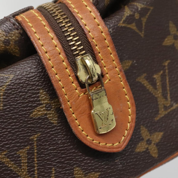 LOUIS VUITTON Monogram Trousse Patte Pression Cosmetic Pouch M47636 Auth 137557