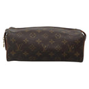 LOUIS VUITTON Monogram Trousse Patte Pression Cosmetic Pouch M47636 Auth 137557-13