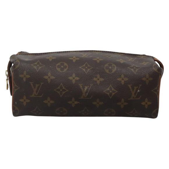 LOUIS VUITTON Monogram Trousse Patte Pression Cosmetic Pouch M47636 Auth 137557