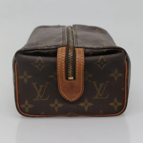 LOUIS VUITTON Monogram Trousse Patte Pression Cosmetic Pouch M47636 Auth 137557
