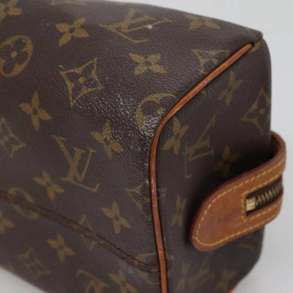 LOUIS VUITTON Monogram Trousse Patte Pression Cosmetic Pouch M47636 Auth 137557