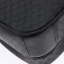 GUCCI Micro GG Supreme Shoulder Bag PVC Black Gold 001 14 0925 Auth 137566-13