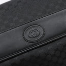 GUCCI Micro GG Supreme Shoulder Bag PVC Black Gold 001 14 0925 Auth 137566-14