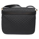 GUCCI Micro GG Supreme Shoulder Bag PVC Black Gold 001 14 0925 Auth 137566-3