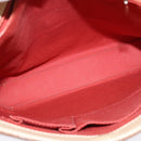 BURBERRY Nova Check Blue Label Shoulder Bag Canvas Leather Pink Auth 137567-11