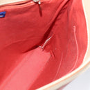 BURBERRY Nova Check Blue Label Shoulder Bag Canvas Leather Pink Auth 137567-17