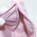 PRADA Accessory Pouch Nylon Pink Silver Auth 137568-21
