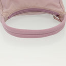 PRADA Accessory Pouch Nylon Pink Silver Auth 137568-8