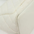 CHANEL Matelasse Reprint Tote Bag Caviar Skin White CC Auth 137578-15