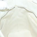 CHANEL Matelasse Reprint Tote Bag Caviar Skin White CC Auth 137578-19