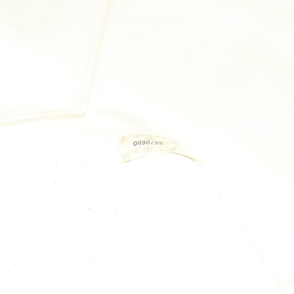 CHANEL Matelasse Reprint Tote Bag Caviar Skin White CC Auth 137578