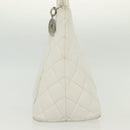 CHANEL Matelasse Reprint Tote Bag Caviar Skin White CC Auth 137578-4