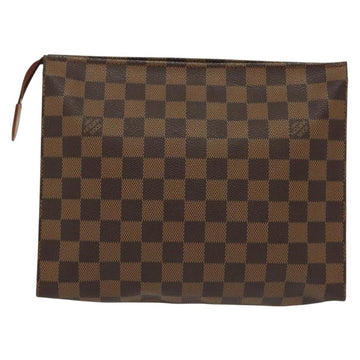 LOUIS VUITTON Damier Ebene Posh Toilette 26 Pouch N47543 LV Auth 137581 - 0