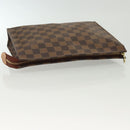 LOUIS VUITTON Damier Ebene Posh Toilette 26 Pouch N47543 LV Auth 137581-5