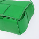 BOTTEGA VENETA MAXI INTRECCIATO Candy Cassette Bag Leather Green Auth 137583-9