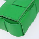 BOTTEGA VENETA MAXI INTRECCIATO Candy Cassette Bag Leather Green Auth 137583-14